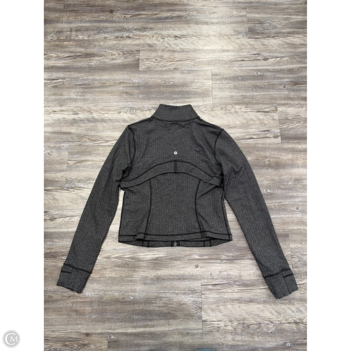 Athletic Jacket By Lululemon In Grey, Size: 12