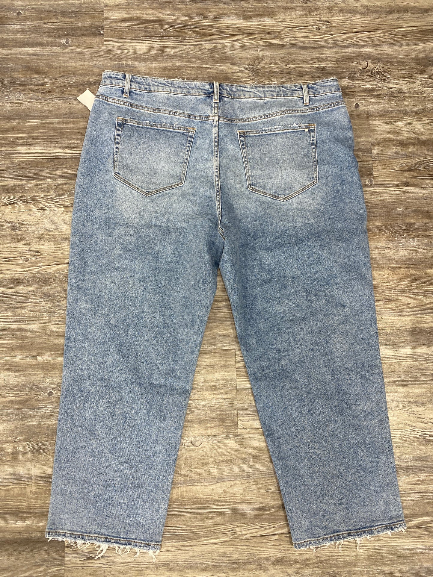 Blue Denim Jeans Straight Mica, Size 22