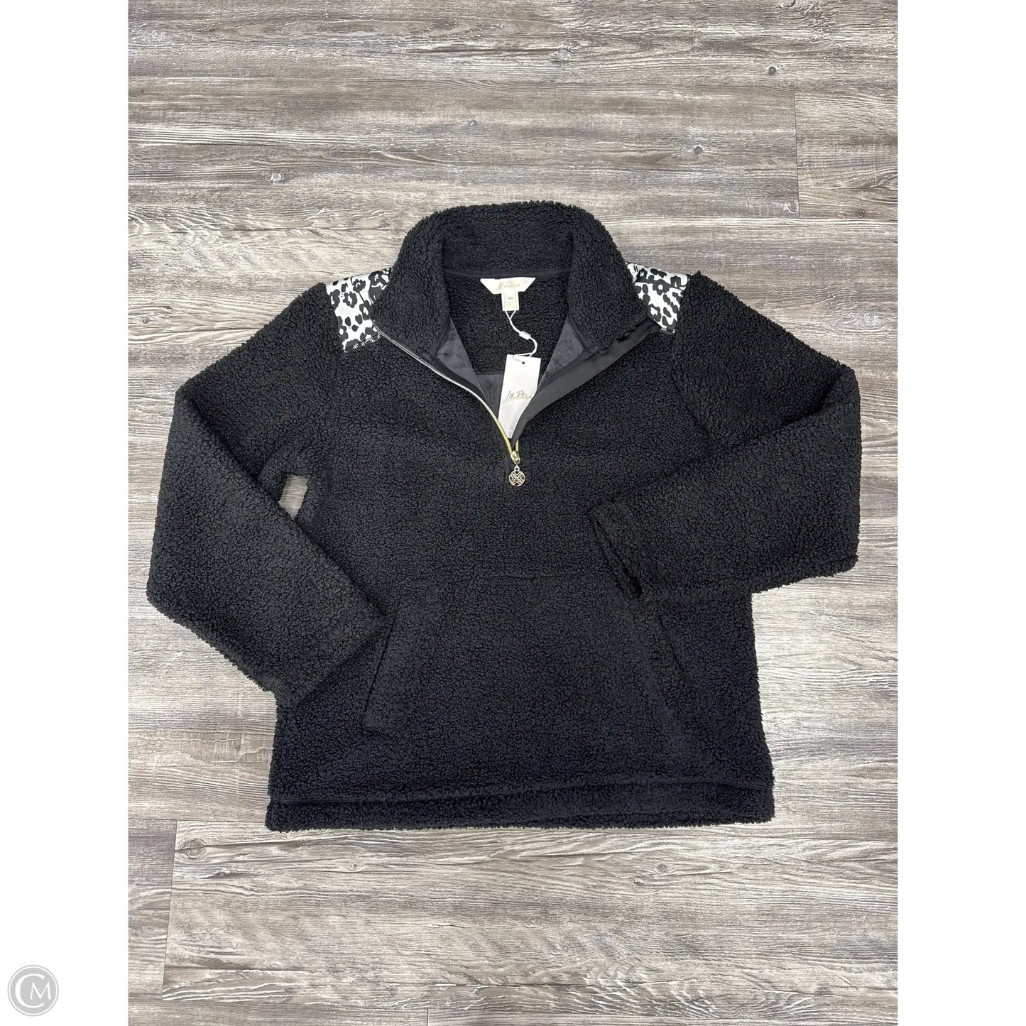 Jacket Faux Fur & Sherpa By Lilly Pulitzer In Black, Size: Xs