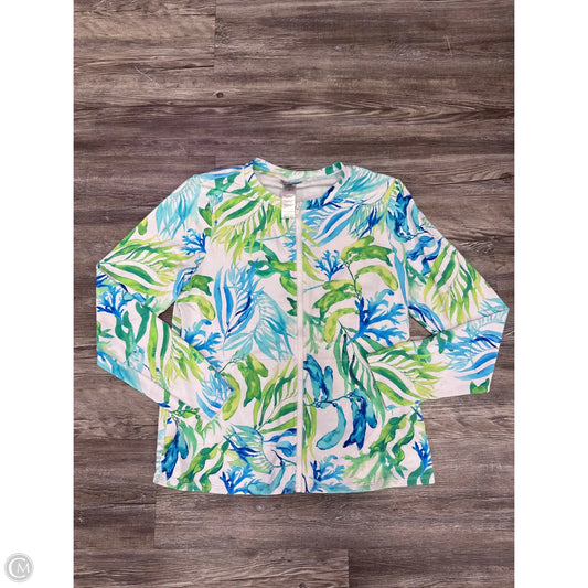 Jacket Other By Tommy Bahama In Blue & Green, Size: L
