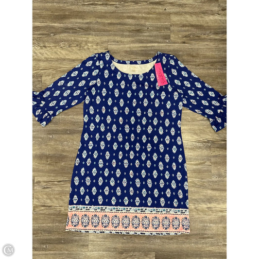 Dress Casual Short By Lilly Pulitzer In Blue & Pink, Size: Xl