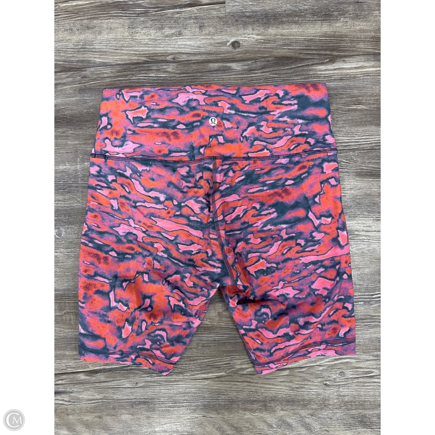 Athletic Shorts By Lululemon In Pink & Red, Size: 10