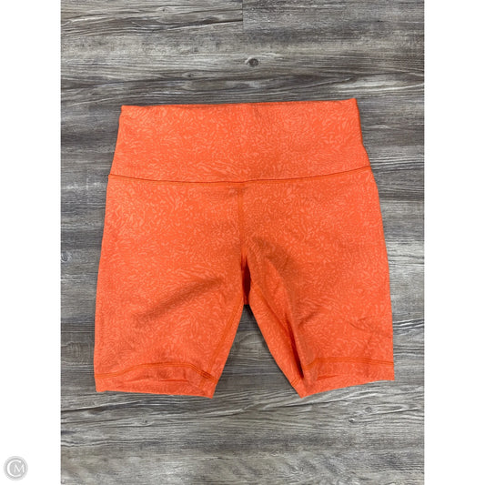 Athletic Shorts By Lululemon In Orange, Size: 10
