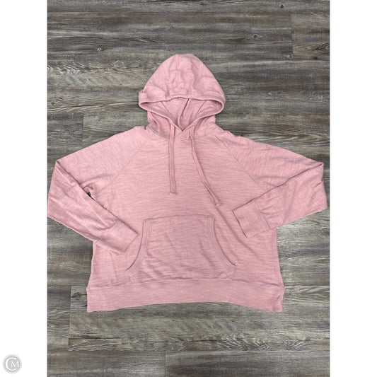 Sweatshirt Hoodie By Faherty In Pink, Size: M