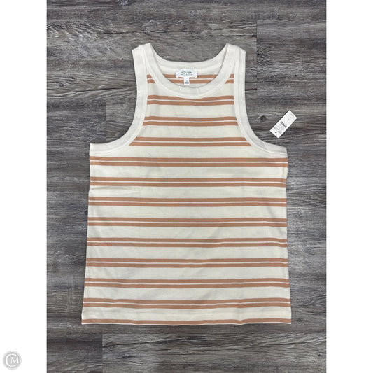 Top Sleeveless Basic By Haven Well Within In Tan & White, Size: L
