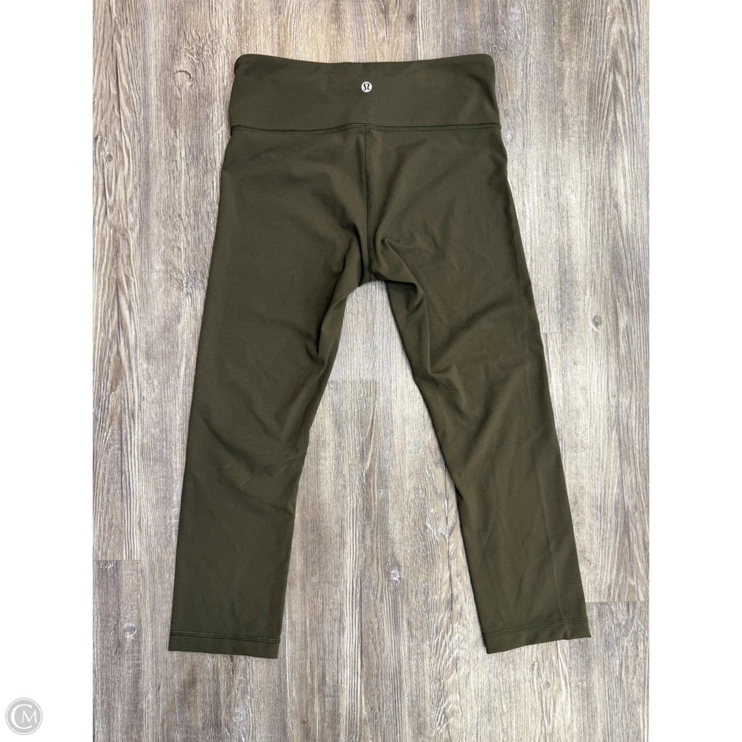 Athletic Leggings Capris By Lululemon In Green, Size: 6