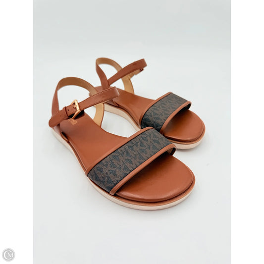 Sandals Designer By Michael Kors In Tan & White, Size: 10