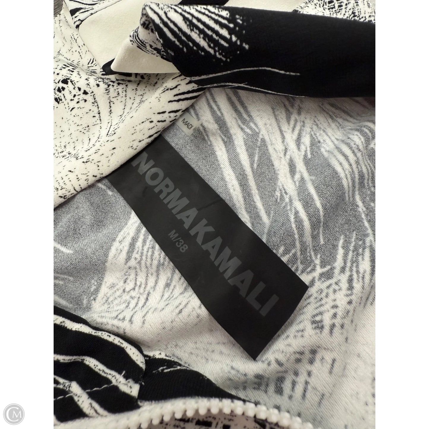 Jacket Other By Norma Kamali In Black & White, Size: M