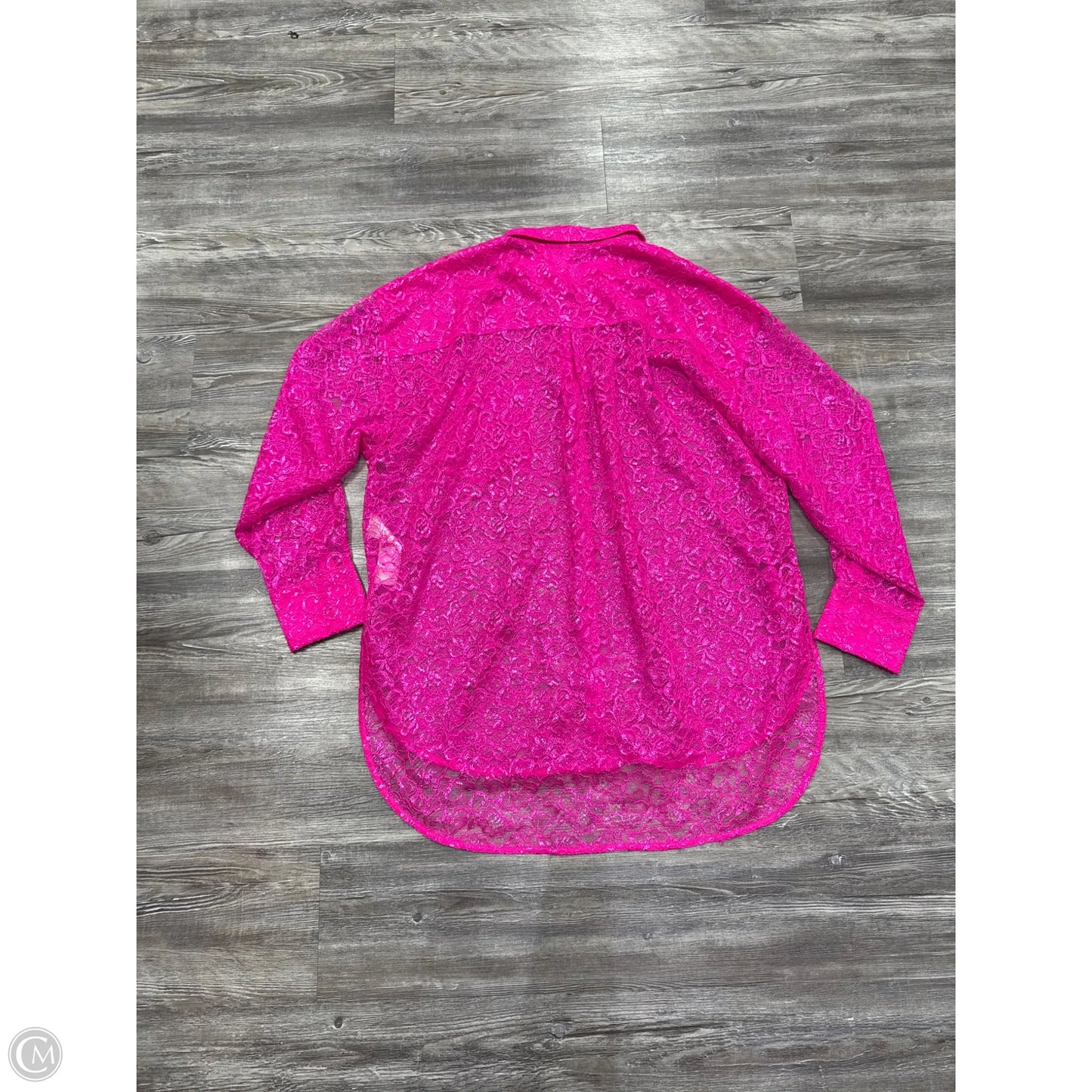 Tunic Long Sleeve By Anthropologie In Pink, Size: L