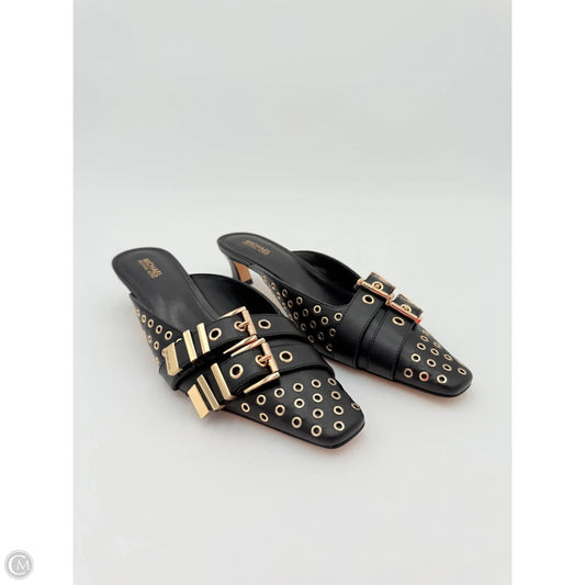 Shoes Heels Kitten By Michael By Michael Kors In Black & Gold, Size: 8