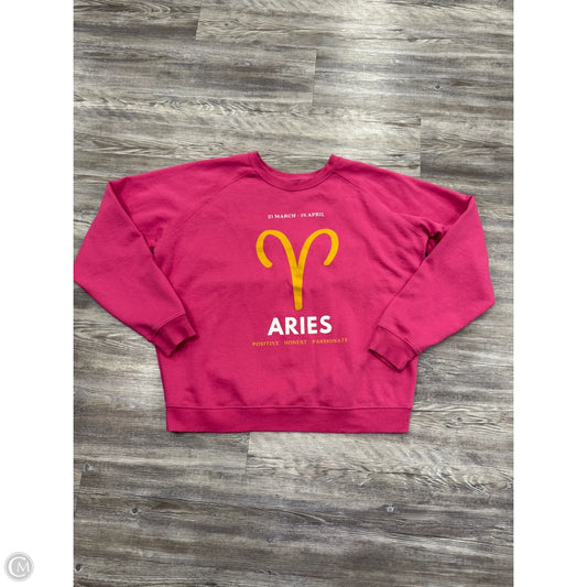 Sweater By Anthropologie In Pink, Size: Xl
