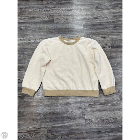 Sweater By Maeve In Cream & Tan, Size: M