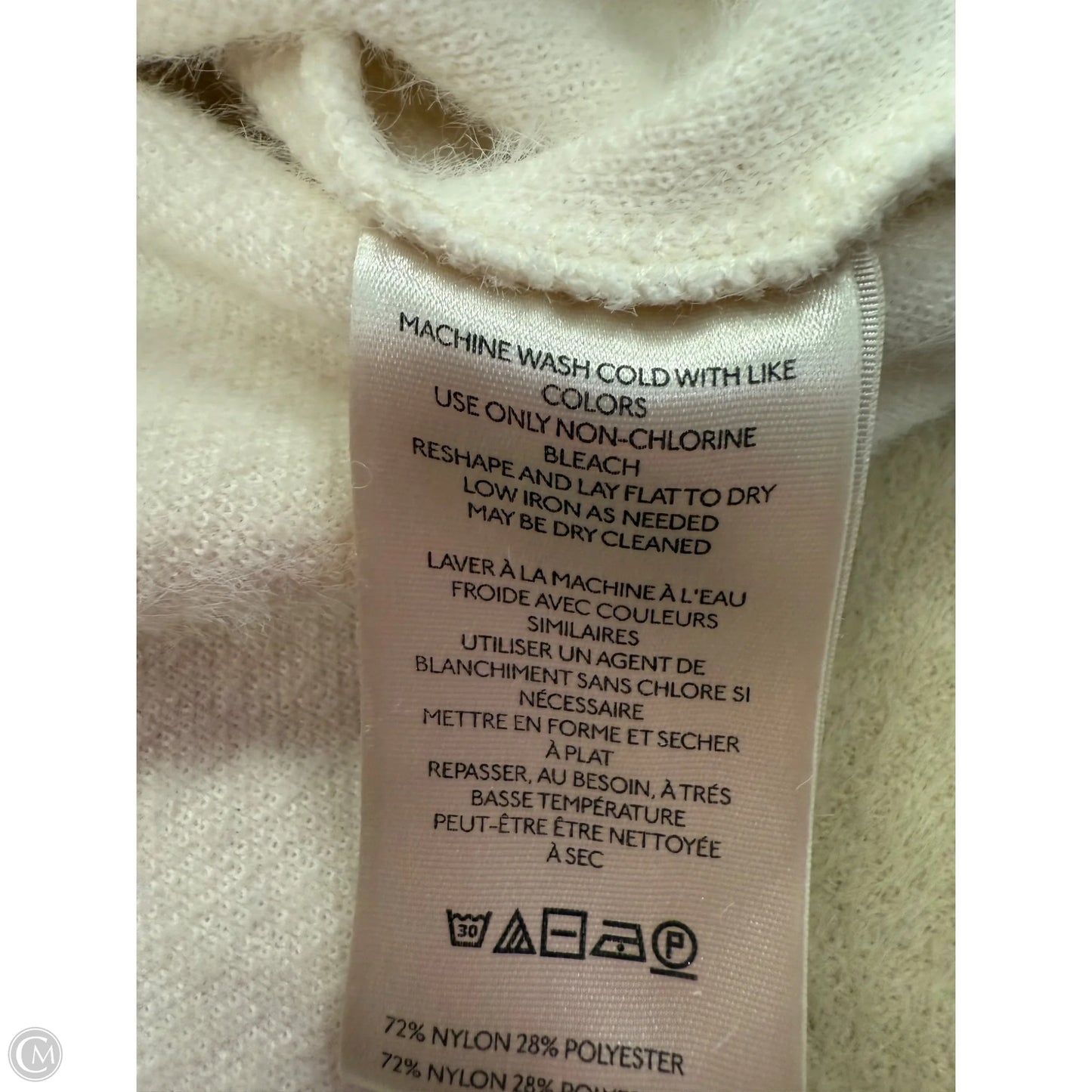 Sweater By Maeve In Cream & Tan, Size: M