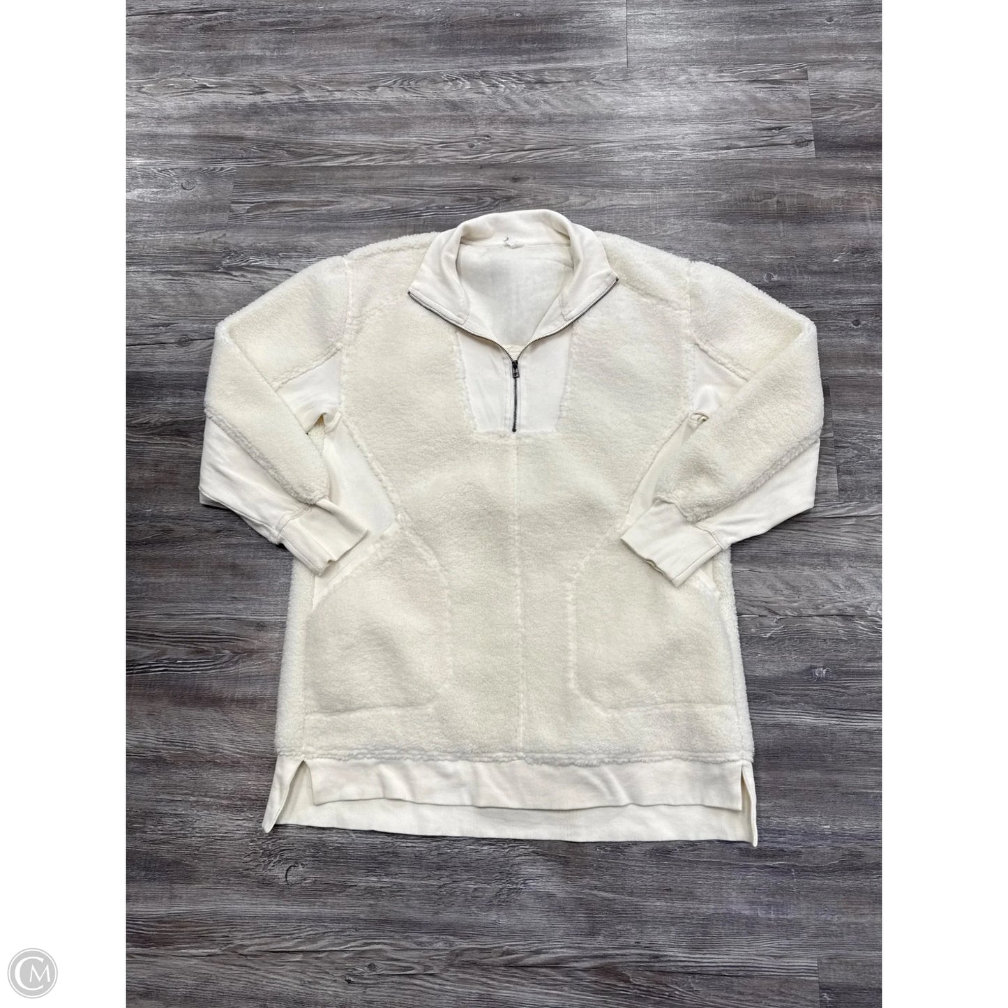 Sweatshirt Collar By Anthropologie In White, Size: M
