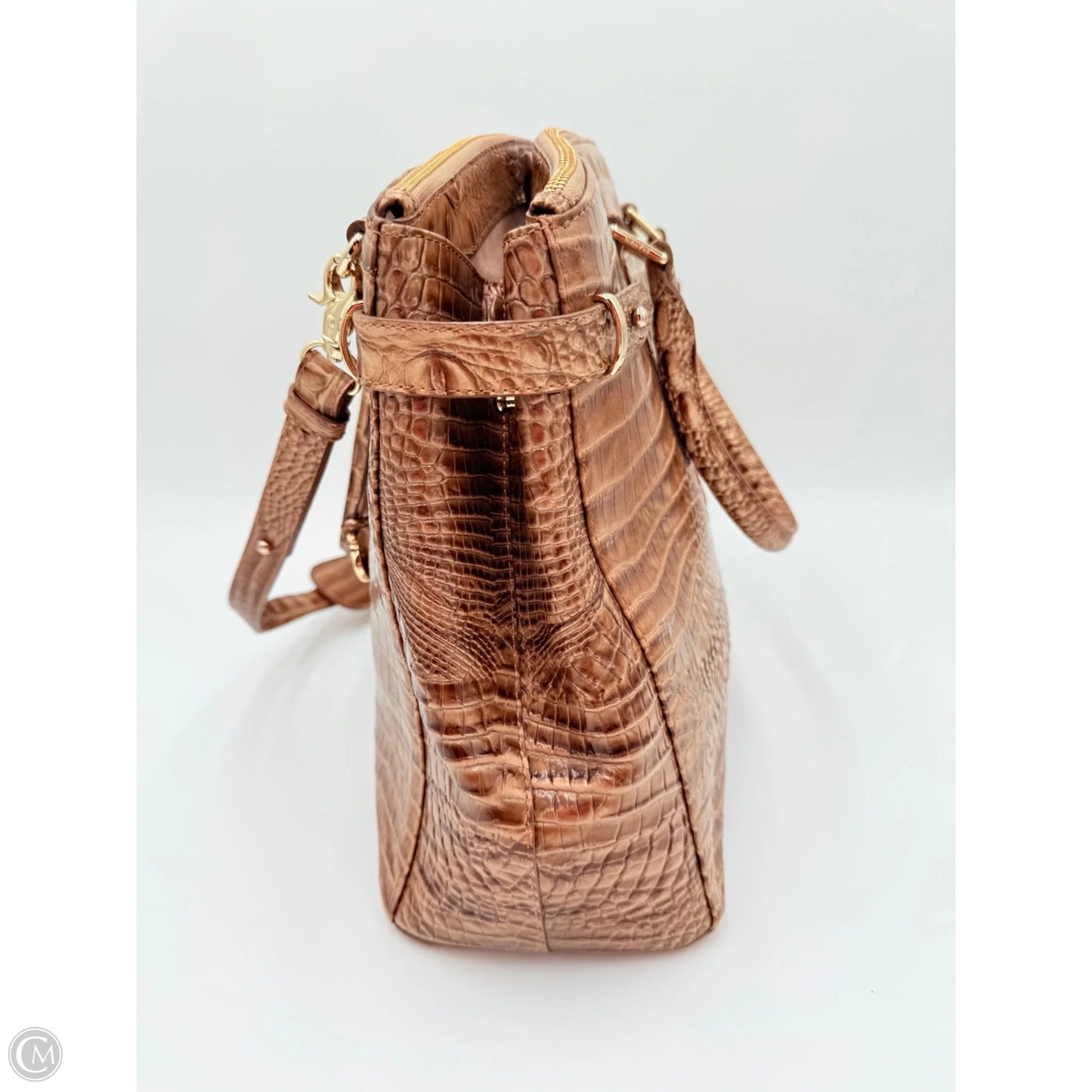 Handbag Designer By Brahmin, Size: Large