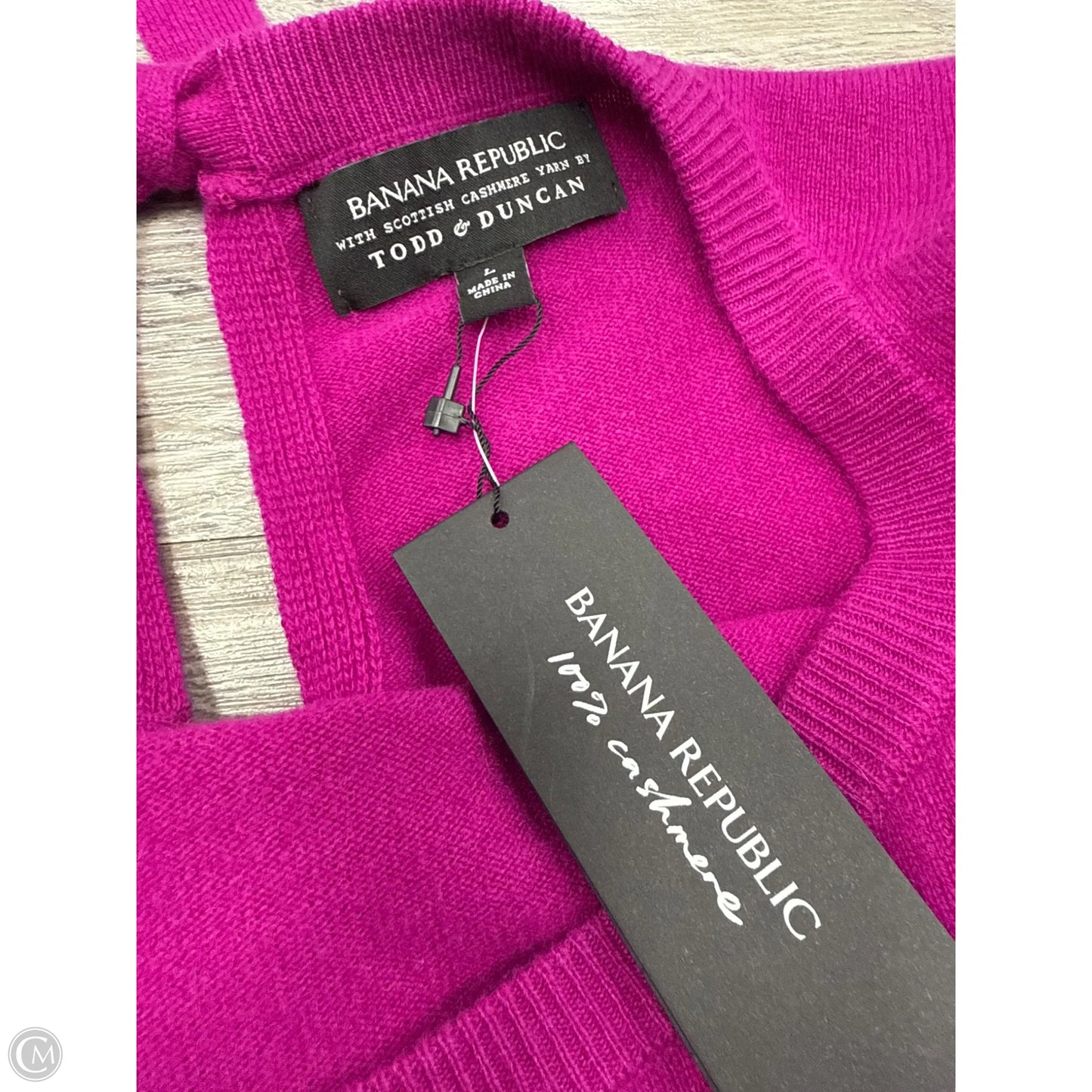 Sweater Cashmere By Banana Republic In Purple, Size: L
