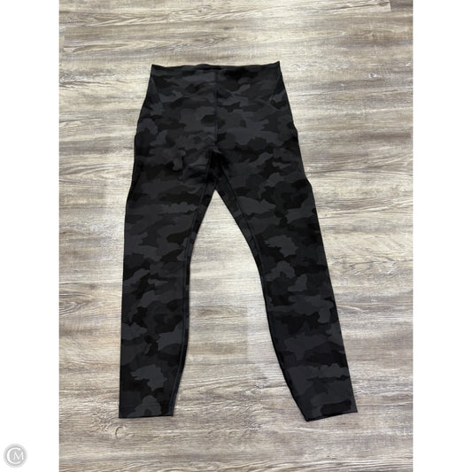 Athletic Leggings By Lululemon In Camouflage Print, Size: 8