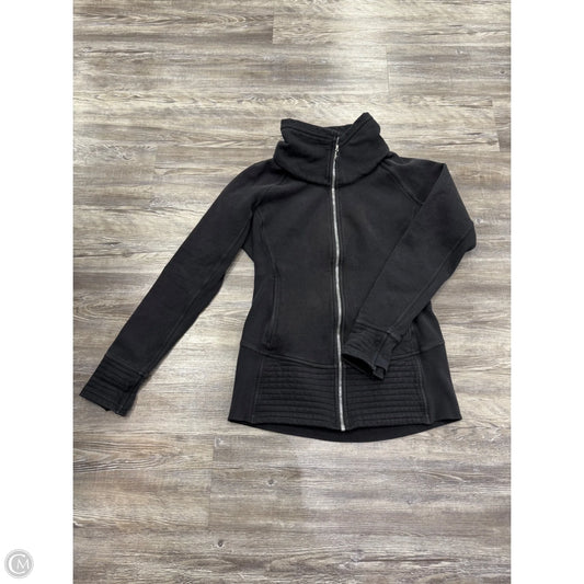 Athletic Jacket By Lululemon In Black, Size: 12