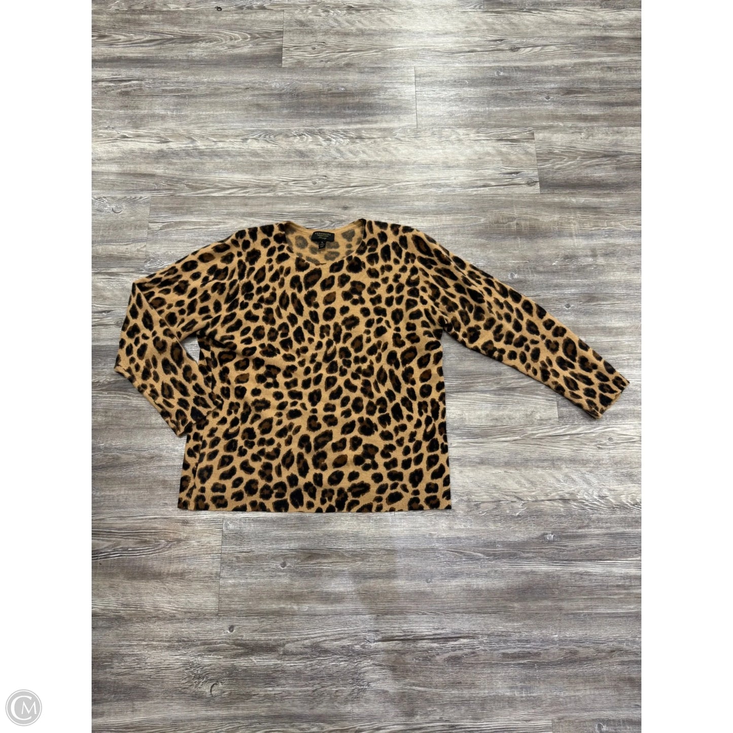 Sweater Cashmere By Charter Club In Animal Print, Size: Xl