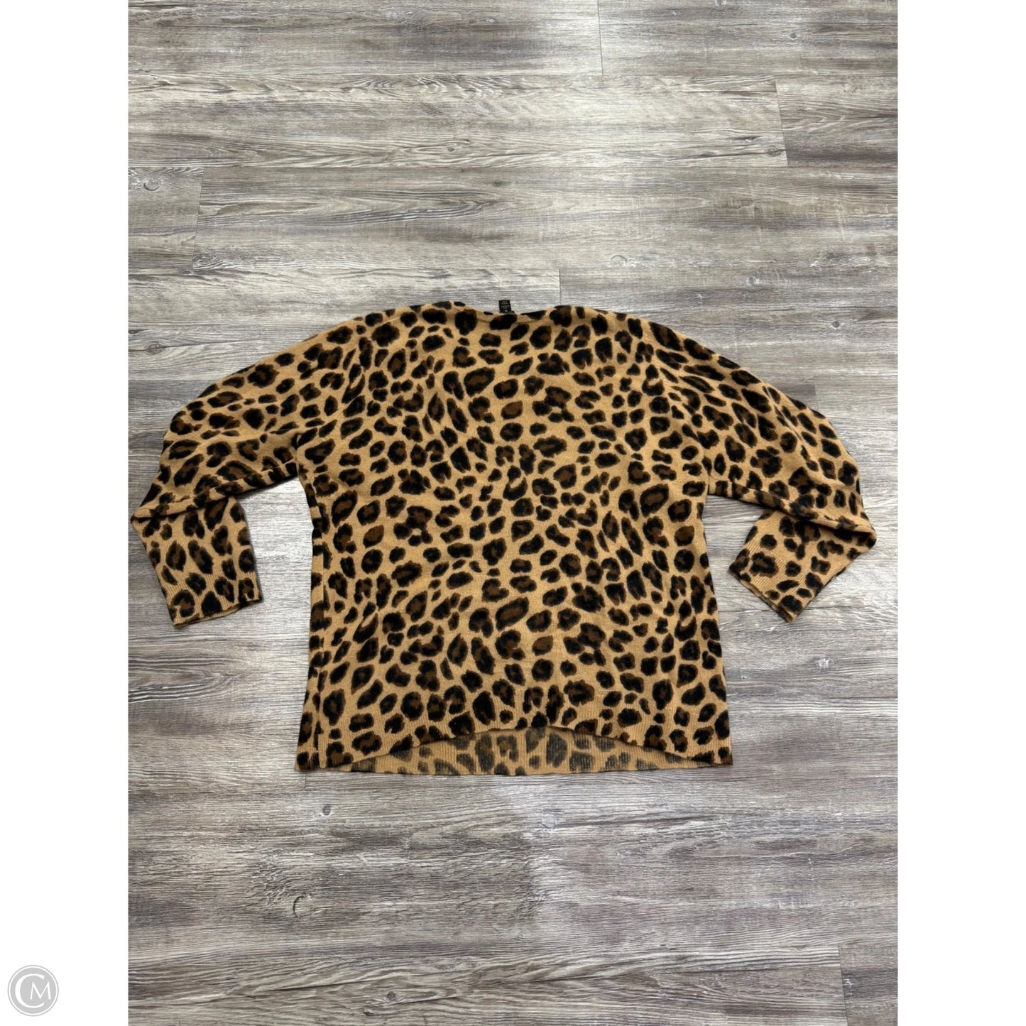 Sweater Cashmere By Charter Club In Animal Print, Size: Xl