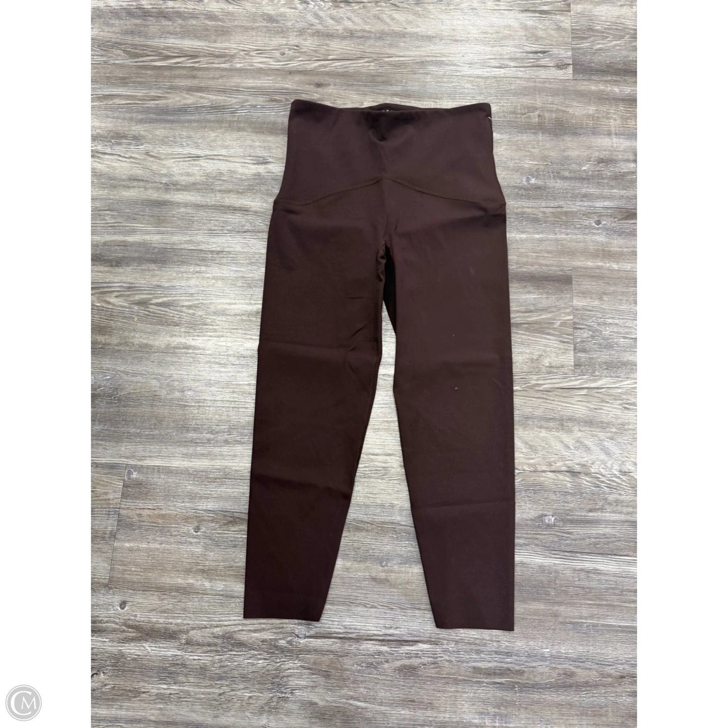 Athletic Leggings By Spanx In Brown, Size: L