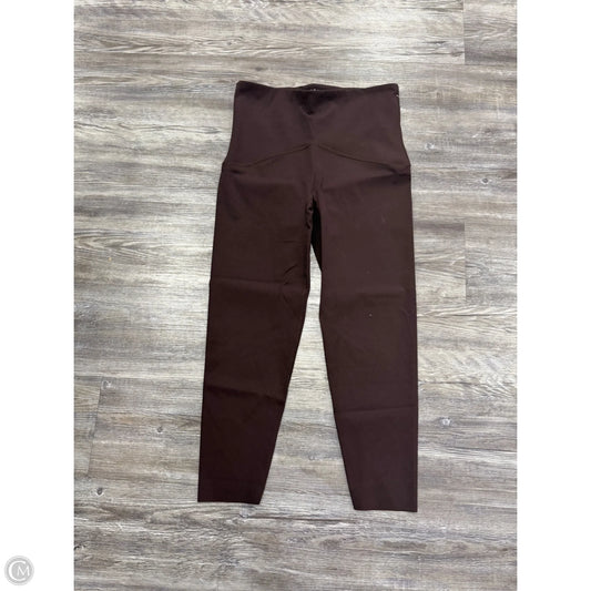 Athletic Leggings By Spanx In Brown, Size: L