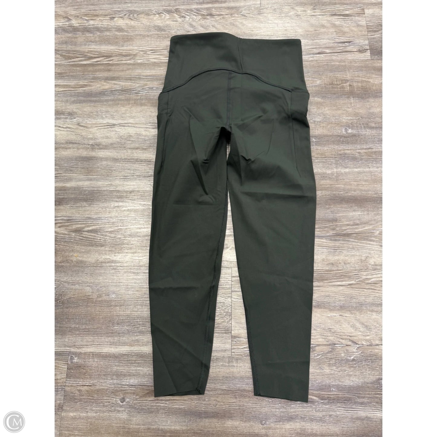 Athletic Leggings By Spanx In Green, Size: L