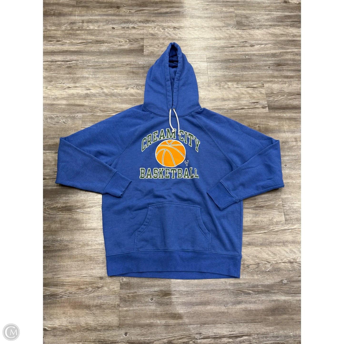 Athletic Sweatshirt Hoodie By Homage In Blue, Size: Xl