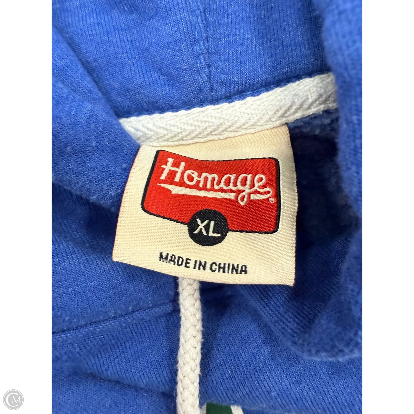 Athletic Sweatshirt Hoodie By Homage In Blue, Size: Xl