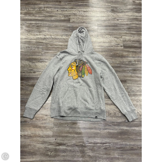 Athletic Sweatshirt Hoodie By ‘47 In Grey, Size: Xl