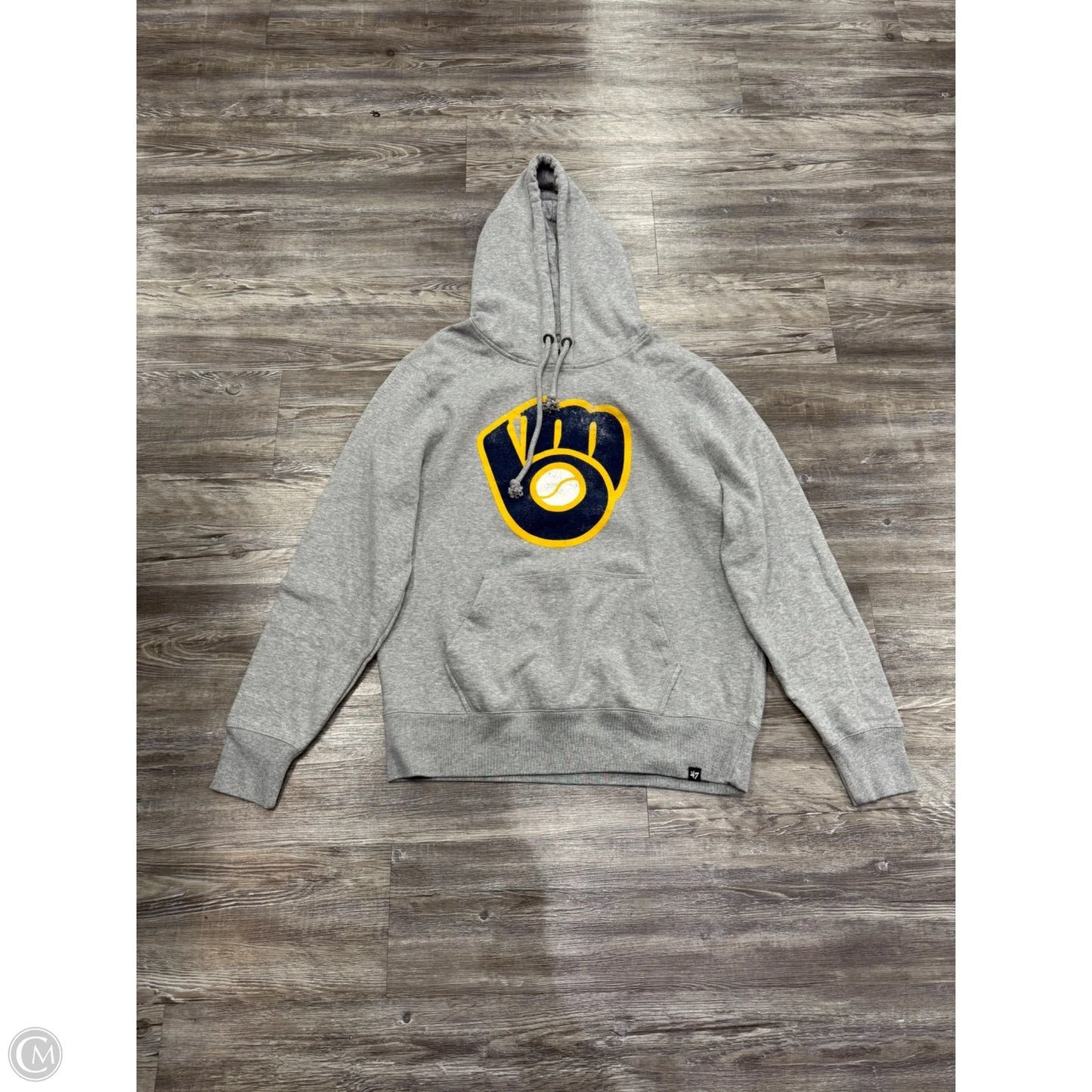 Athletic Sweatshirt Hoodie By ‘47 In Grey, Size: Xl