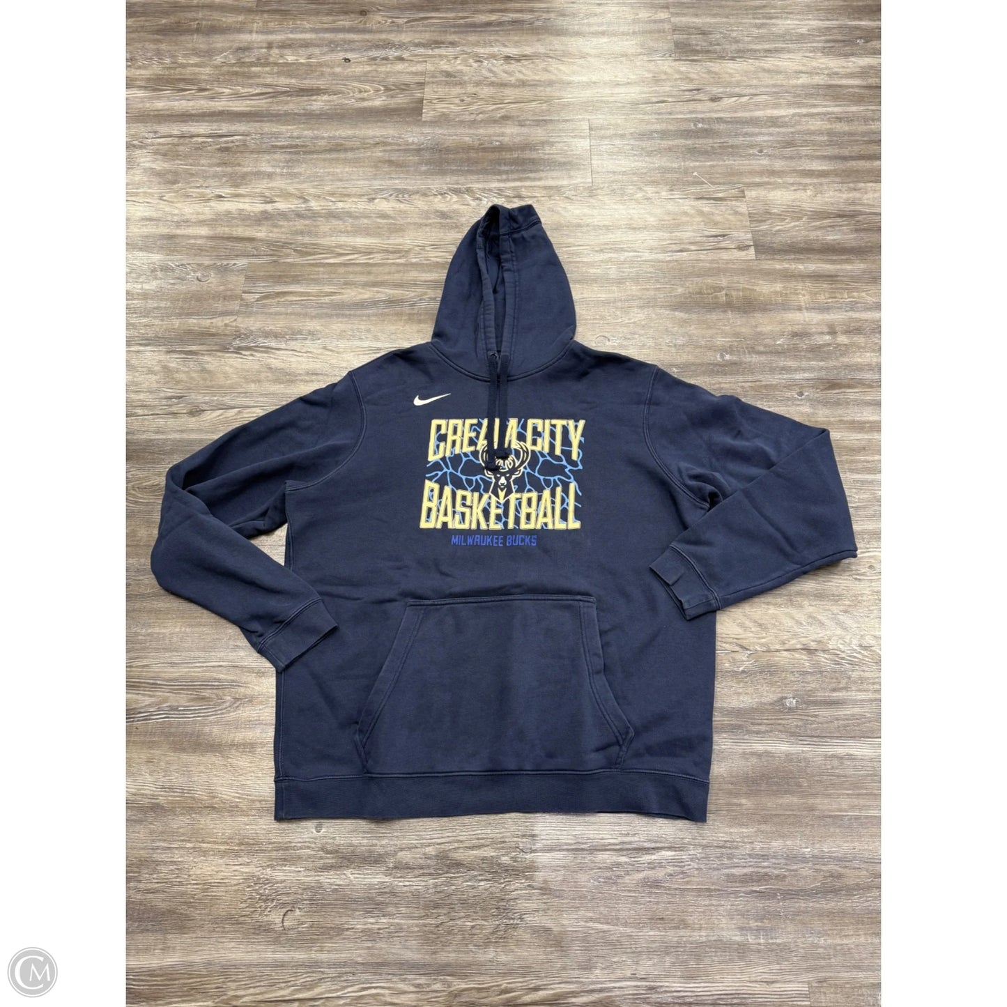 Athletic Sweatshirt Hoodie By Nike Apparel In Navy, Size: Xl