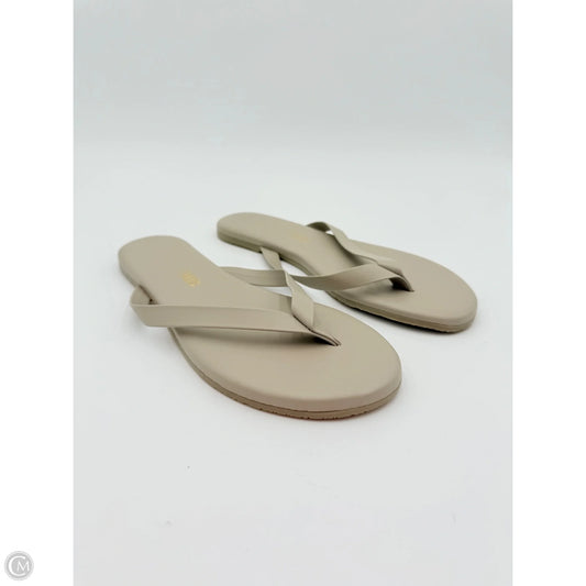 Sandals Flip Flops By TKEES In Grey, Size: 8