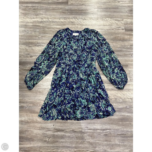 Dress Casual Short By Anthropologie In Blue & Purple, Size: M