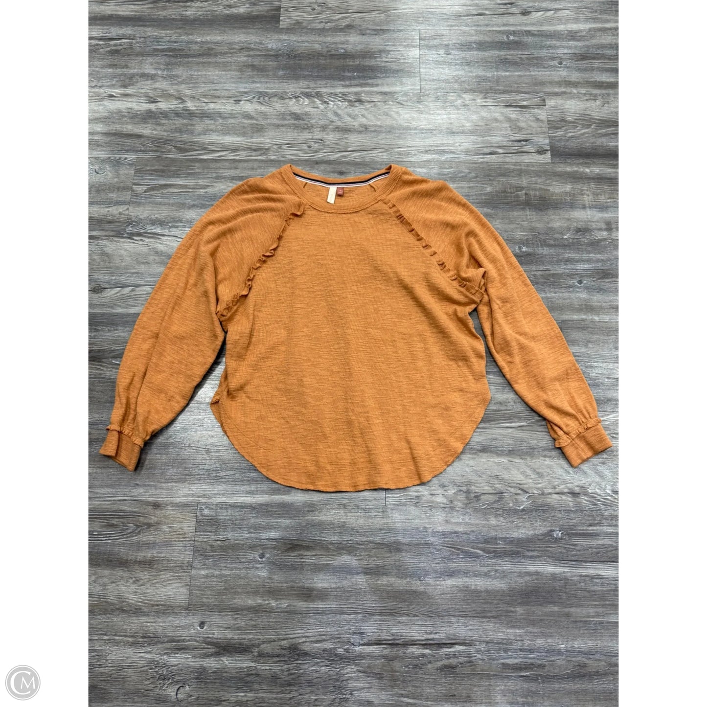 Top Long Sleeve Basic By Pilcro In Orange, Size: M