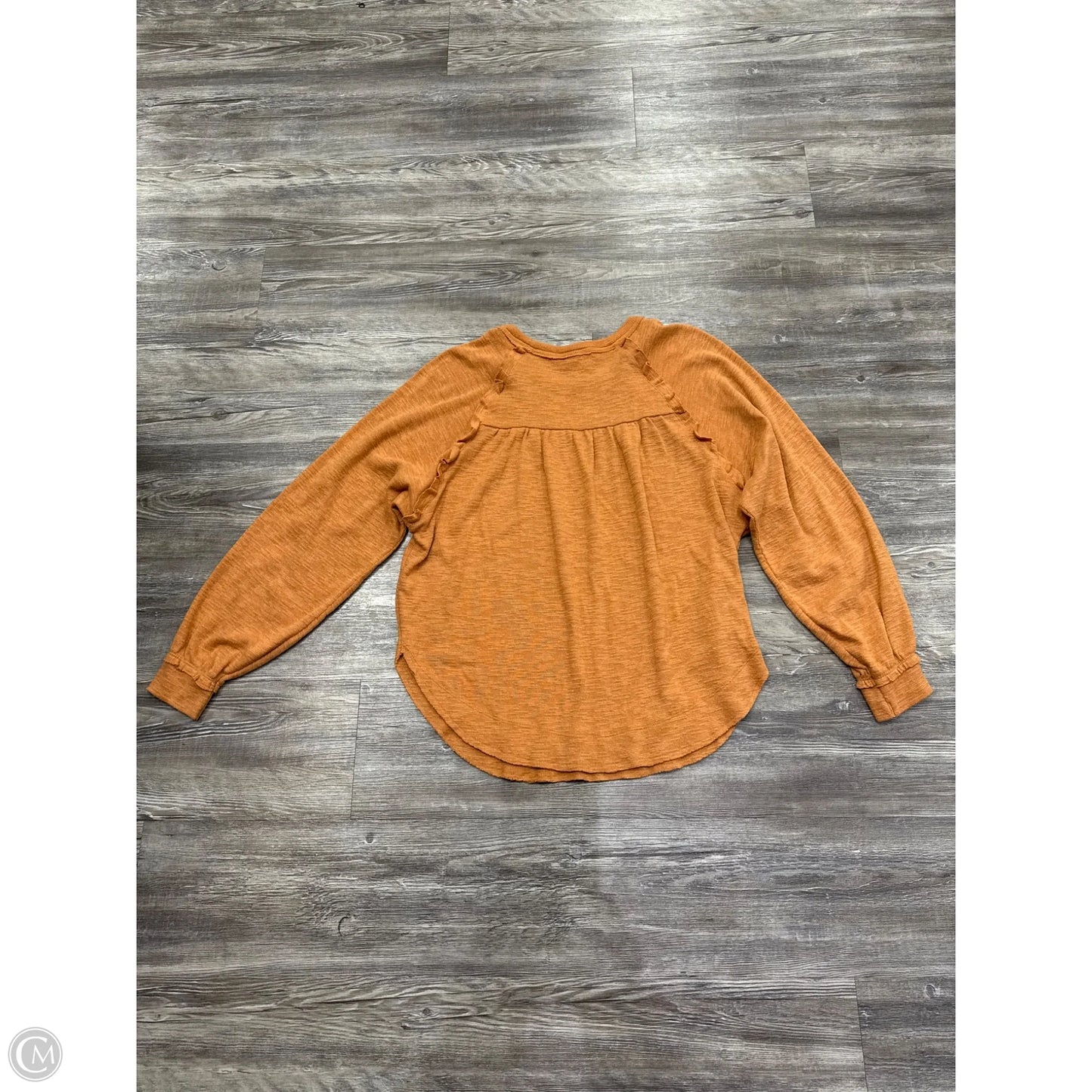 Top Long Sleeve Basic By Pilcro In Orange, Size: M