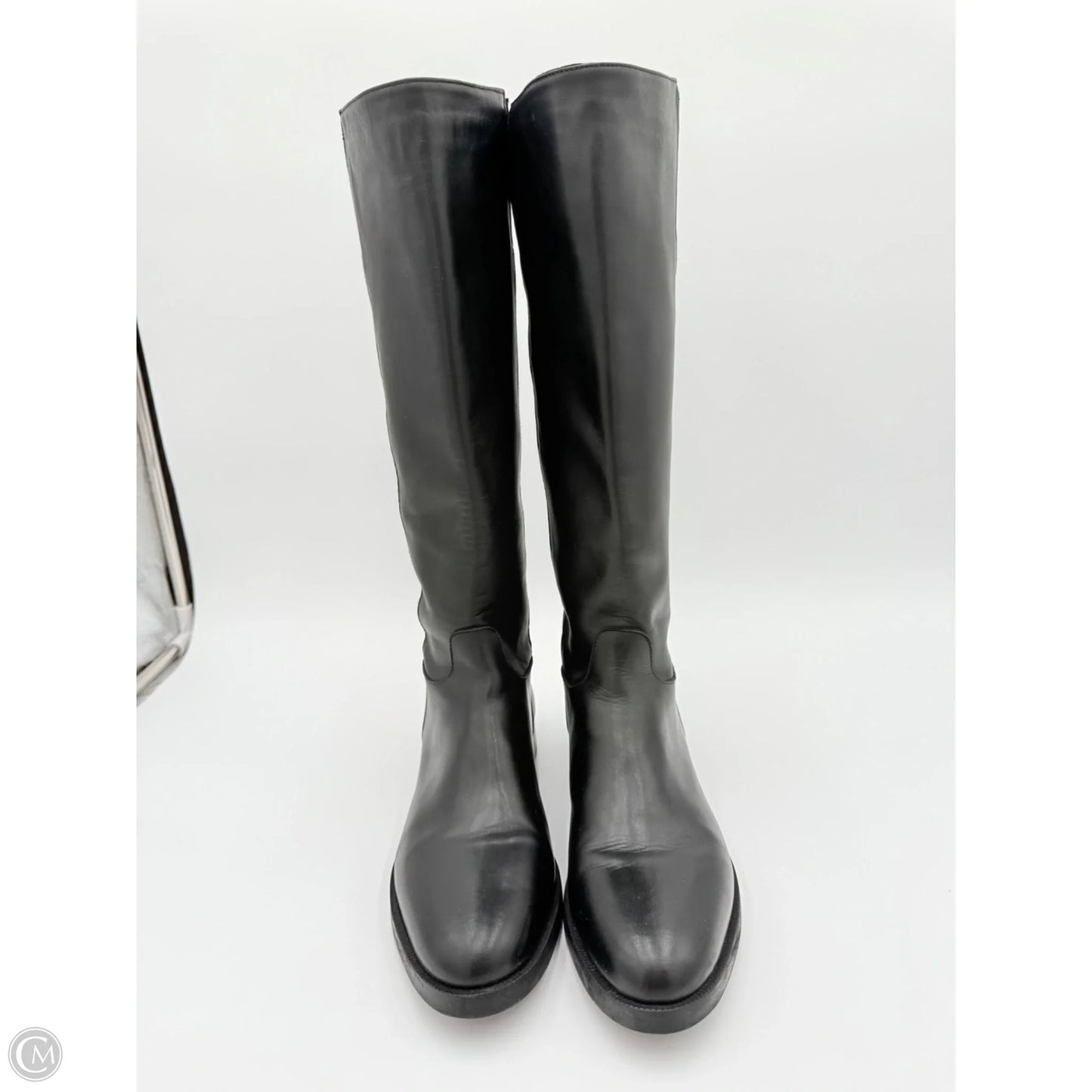 Boots Knee Flats By Emanuel Ungaro In Black, Size: 10