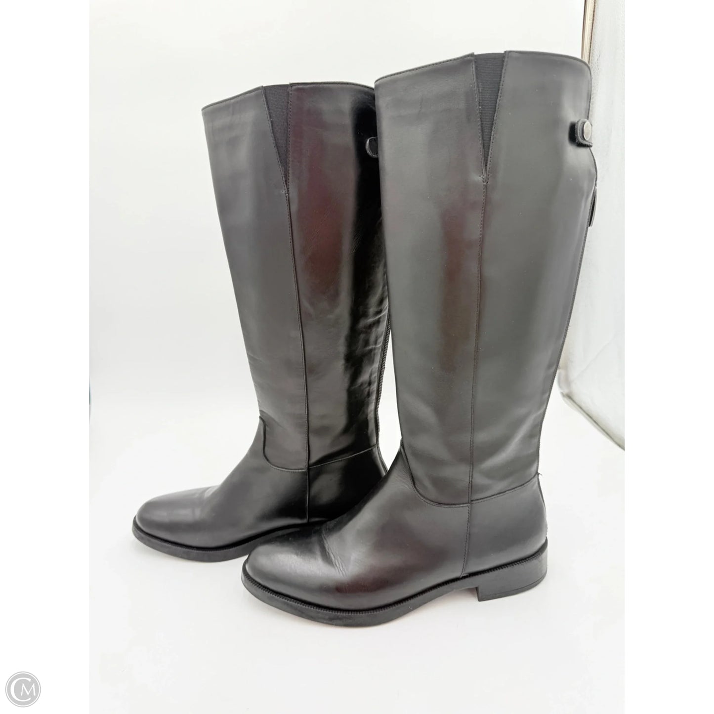 Boots Knee Flats By Emanuel Ungaro In Black, Size: 10