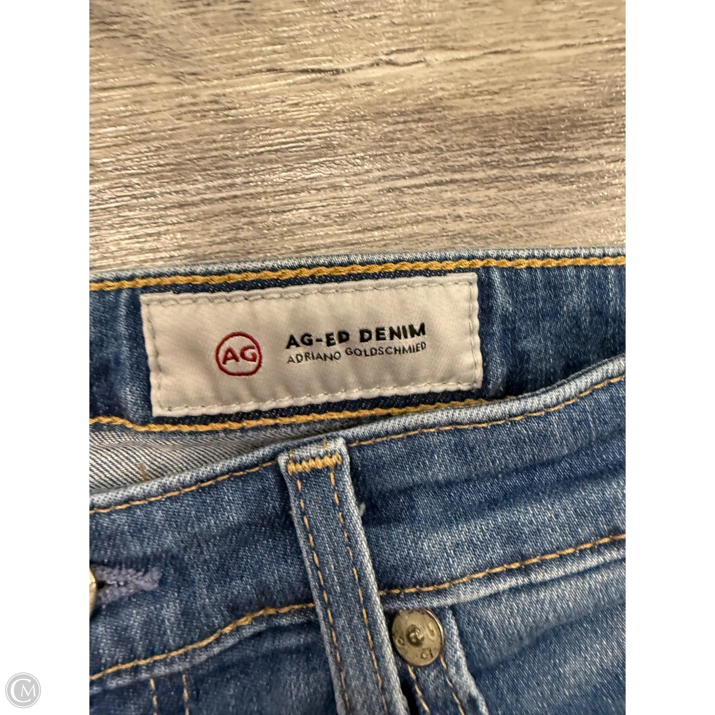 Jeans Designer By Adriano Goldschmied In Blue Denim, Size: 6