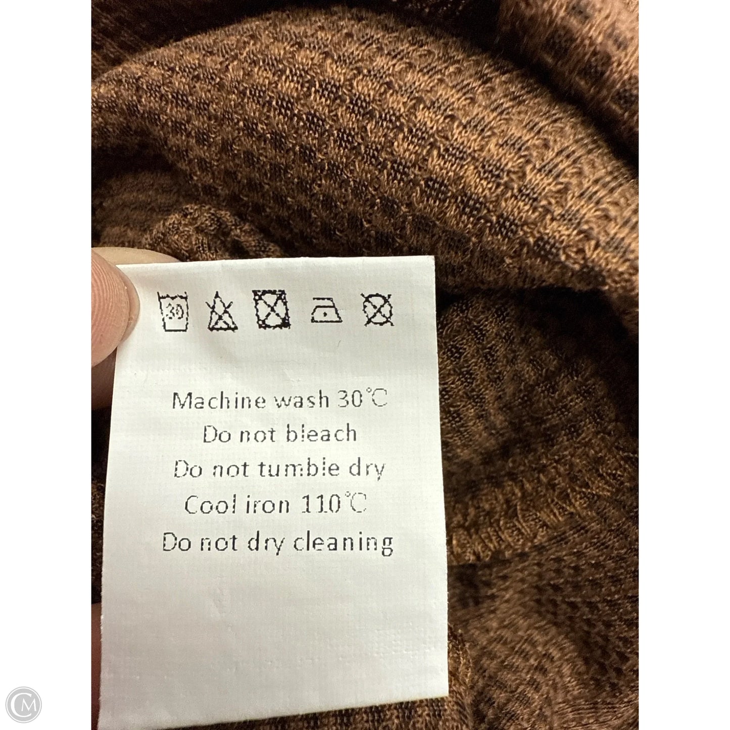 Top Short Sleeve By Clothes Mentor In Brown, Size: 4x