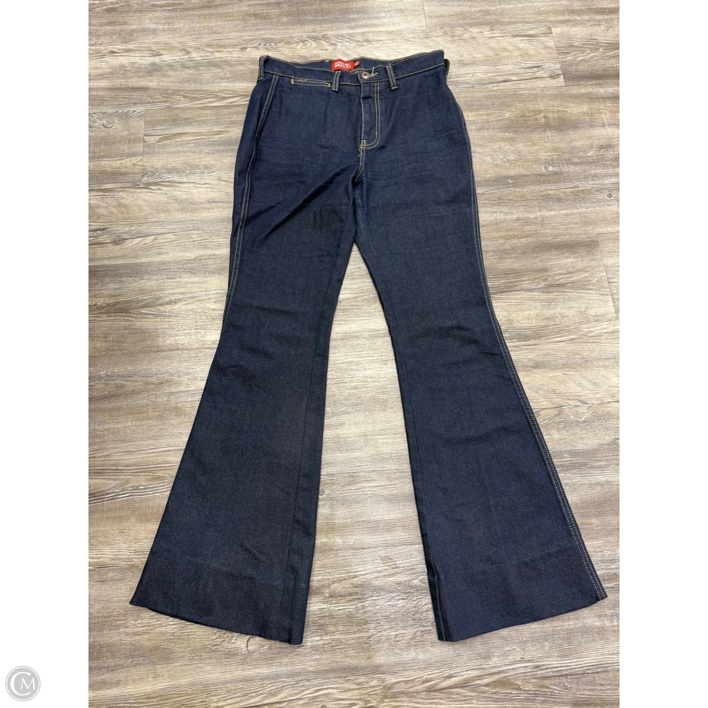 Jeans Flared By Johnny Was In Blue Denim, Size: 6