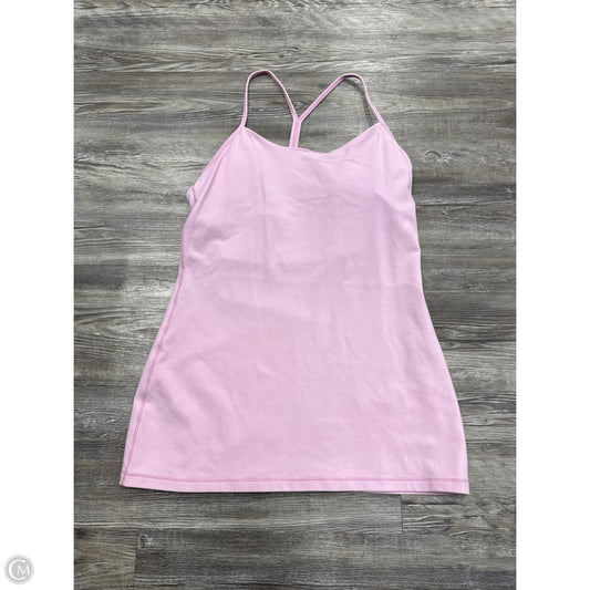 Athletic Tank Top By Lululemon In Pink, Size: M