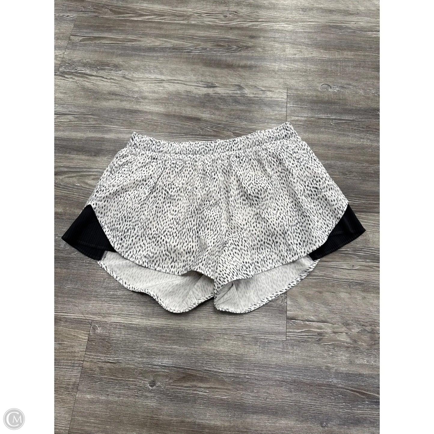 Athletic Shorts By Lululemon In Black & Grey, Size: M