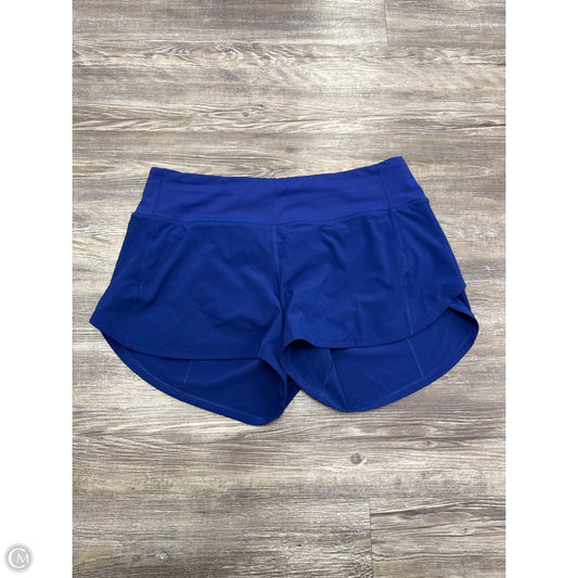 Athletic Shorts By Lululemon In Blue, Size: 8