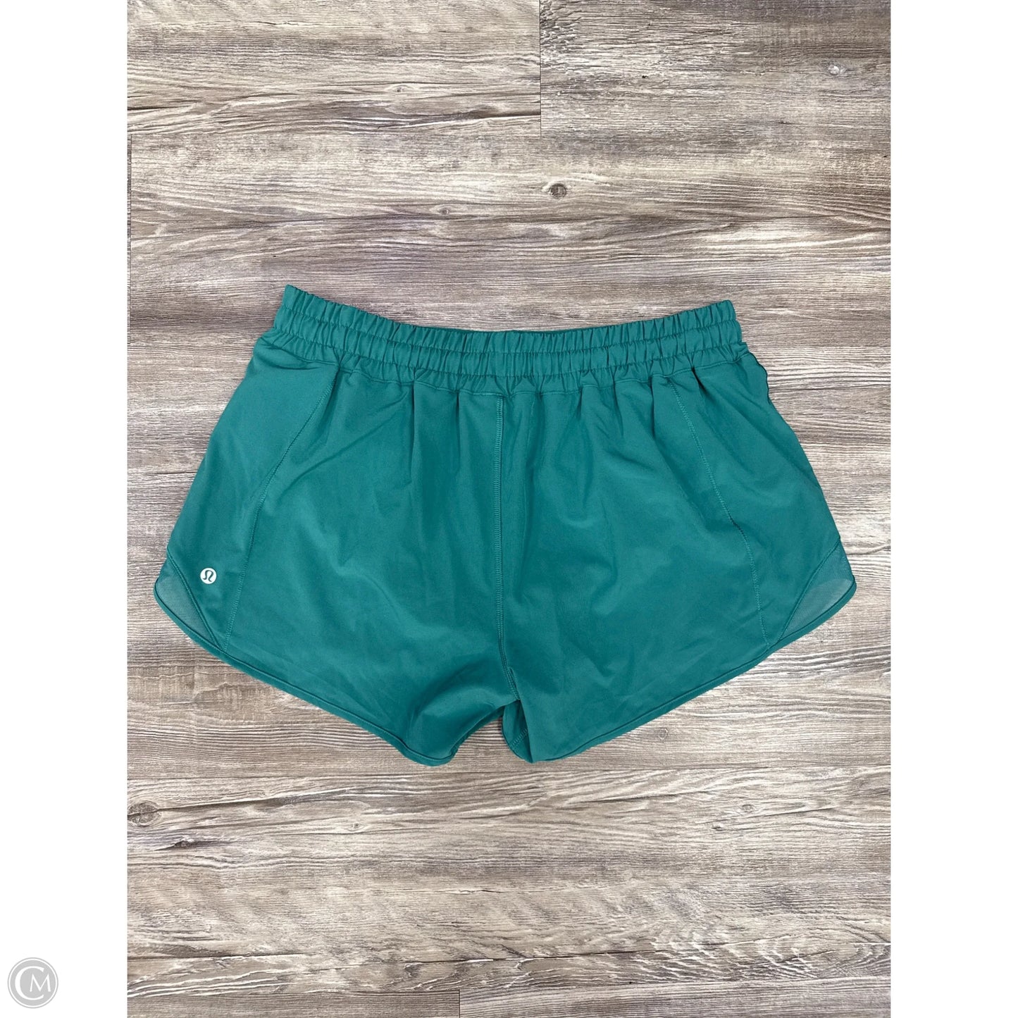 Athletic Shorts By Lululemon In Green, Size: 12