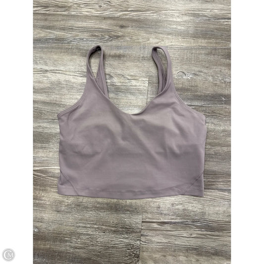 Athletic Tank Top By Lululemon In Purple, Size: 10