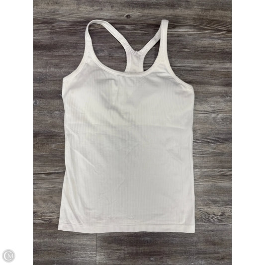 Athletic Tank Top By Lululemon In White, Size: M