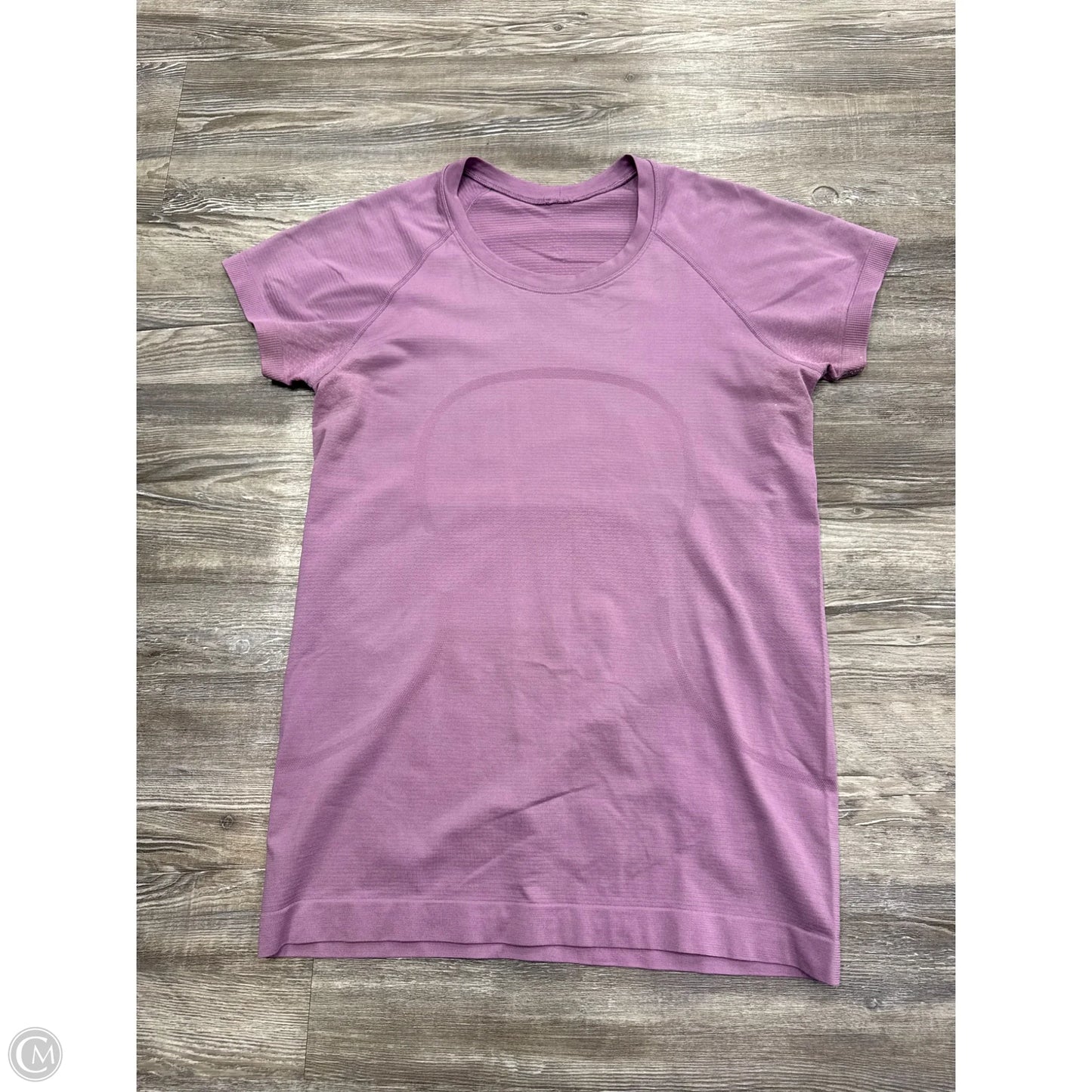 Athletic Top Short Sleeve By Lululemon In Purple, Size: M