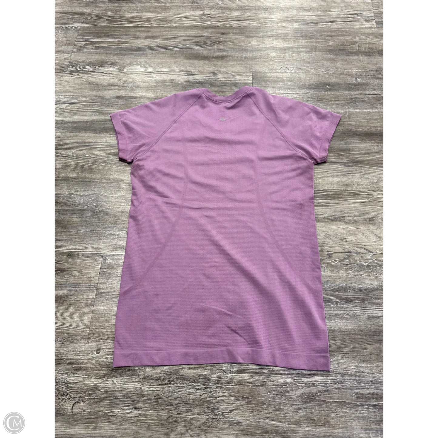 Athletic Top Short Sleeve By Lululemon In Purple, Size: M