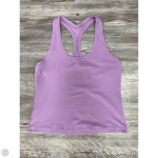 Athletic Tank Top By Lululemon In Purple, Size: M